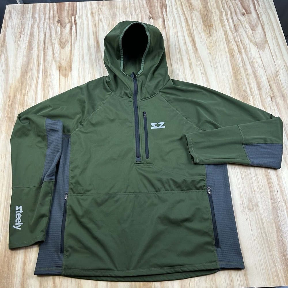Steeley Zips The Mule All Weather Power Steel Men's Full Zip Hooded Jacket XL